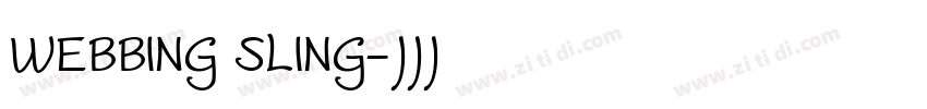 WEBBING SLING字体转换